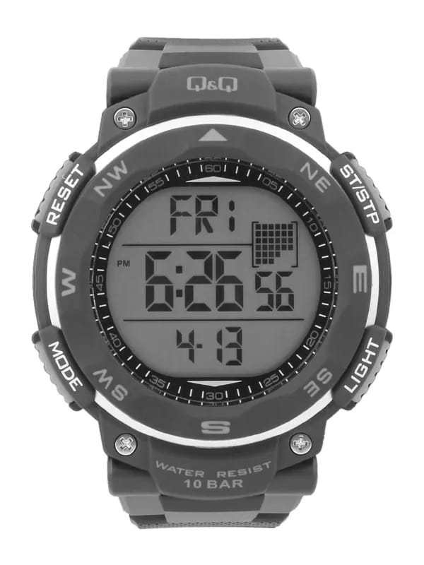 Q&Q Men Black Digital Watch M124J002Y