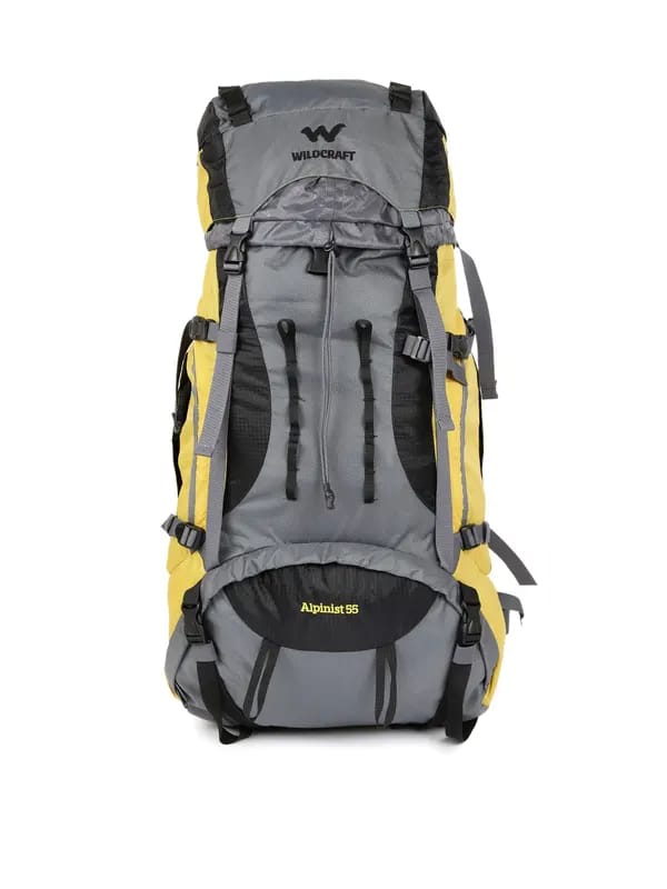 Wildcraft Unisex Yellow & Grey Colourblocked Rucksack