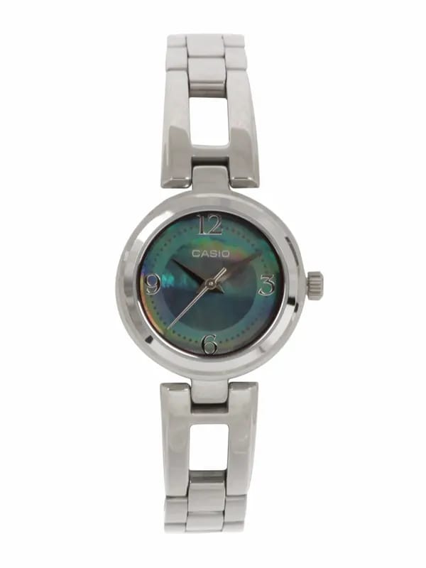 CASIO ENTICER Women Green Dial Analogue Watch A631