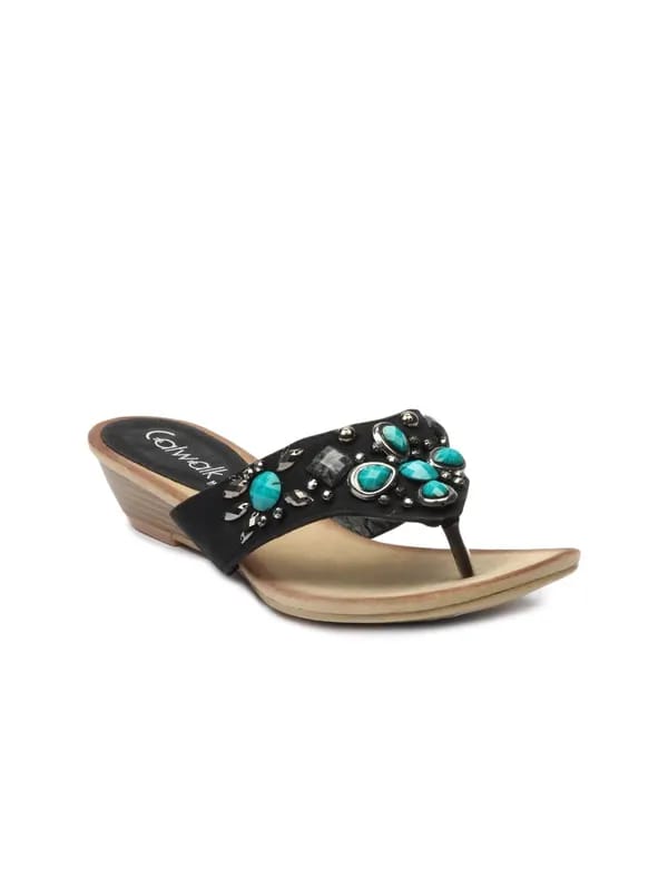 Catwalk Women Black Sandals