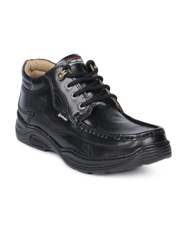 Red Chief Men Black Shoes