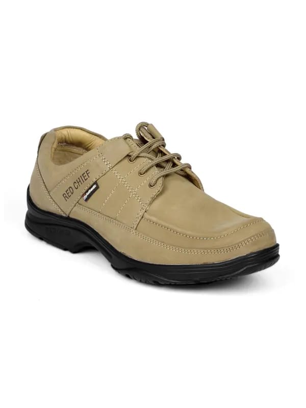 Red Chief Men Beige Shoes