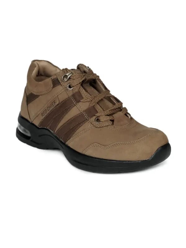 Red Chief Men Brown Leather Shoes