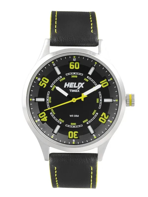 Helix Men Black Dial Watch