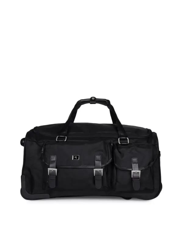 Peter England Unisex Black Duffle Bag