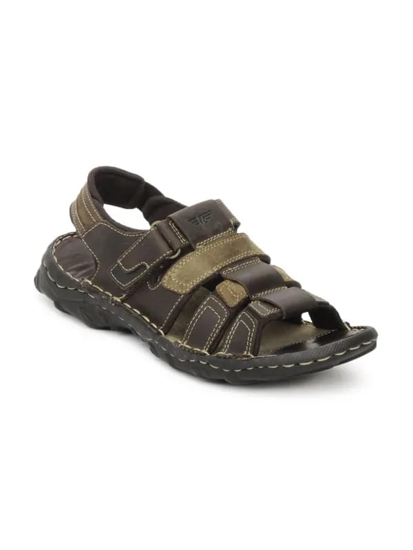Red Tape Men Brown Sandals