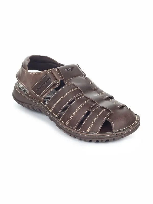 Red Tape Men Brown Sandals
