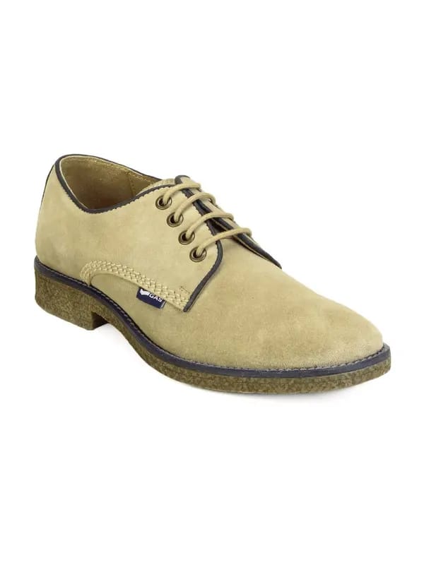 Gas Men Beige Campus Shoes