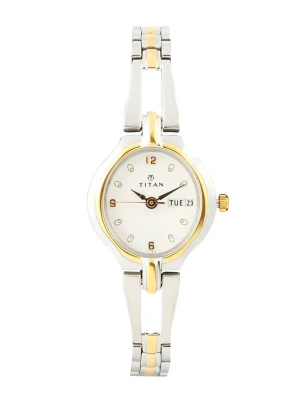 Titan Women White Dial Watch