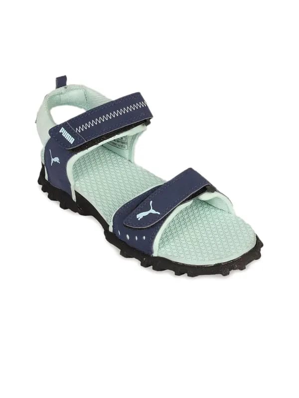 Puma Women Green Navy Baby Blue Floater