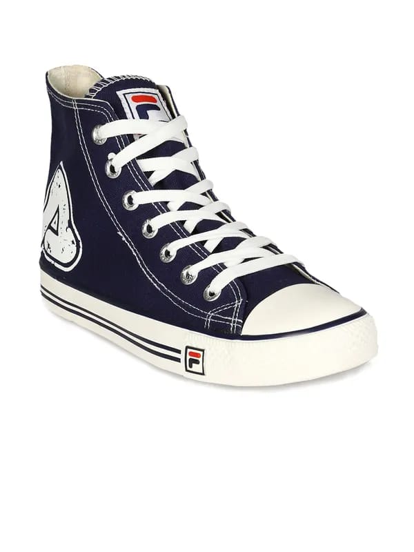 Fila Men's Fuel HI Black Navy Blue Shoe