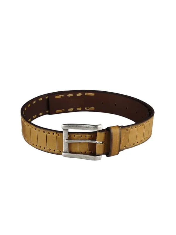 Basics Men Tan Leather Belt