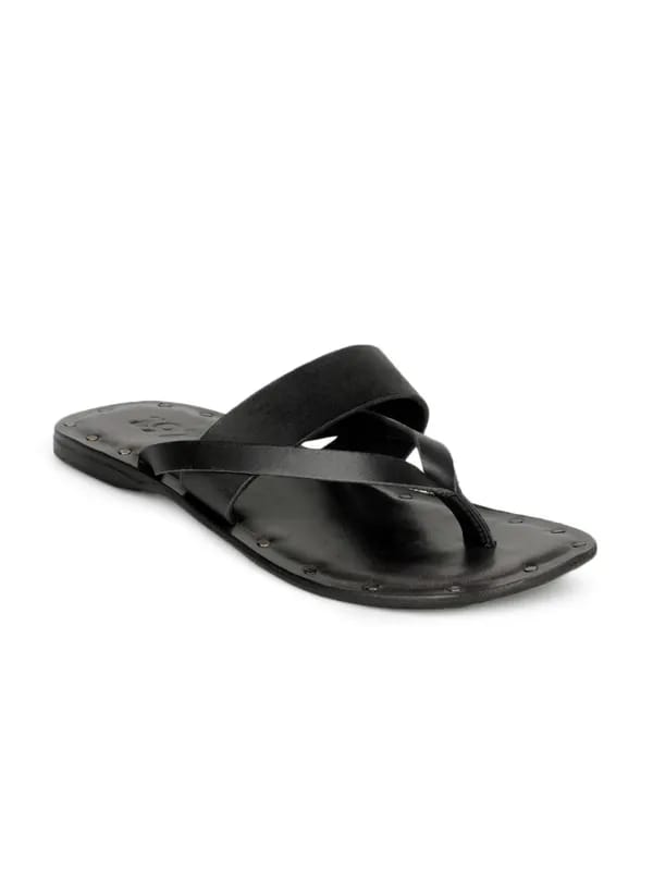 Estd. 1977 Men Black Sandals