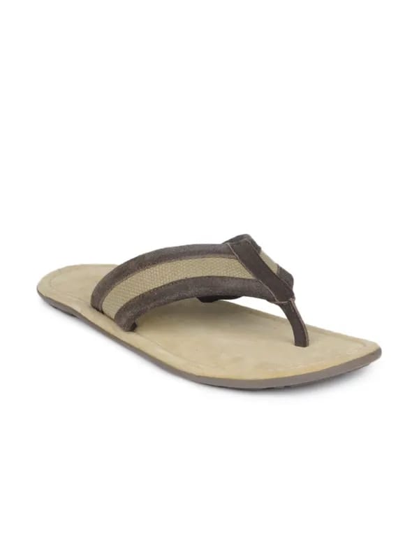 Estd. 1977 Men Beige Flip Flops