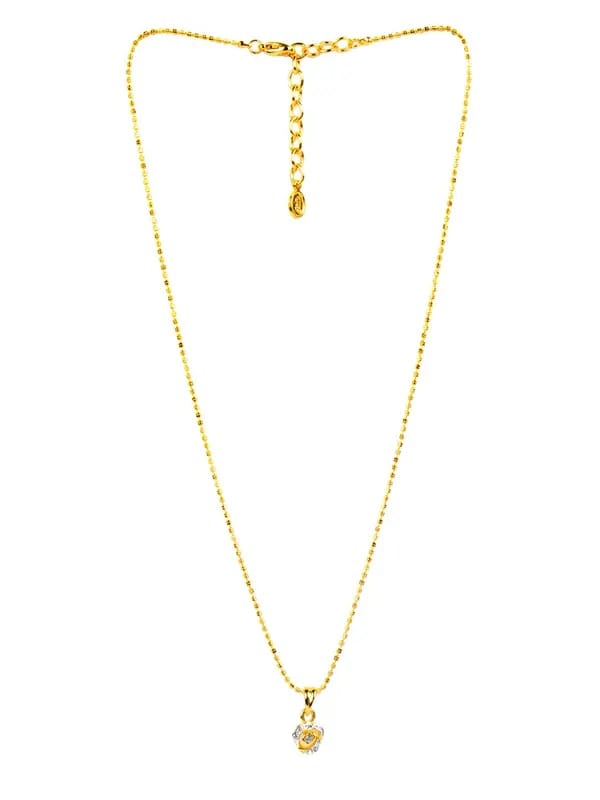 Estelle Women Gold Pendant with Chain