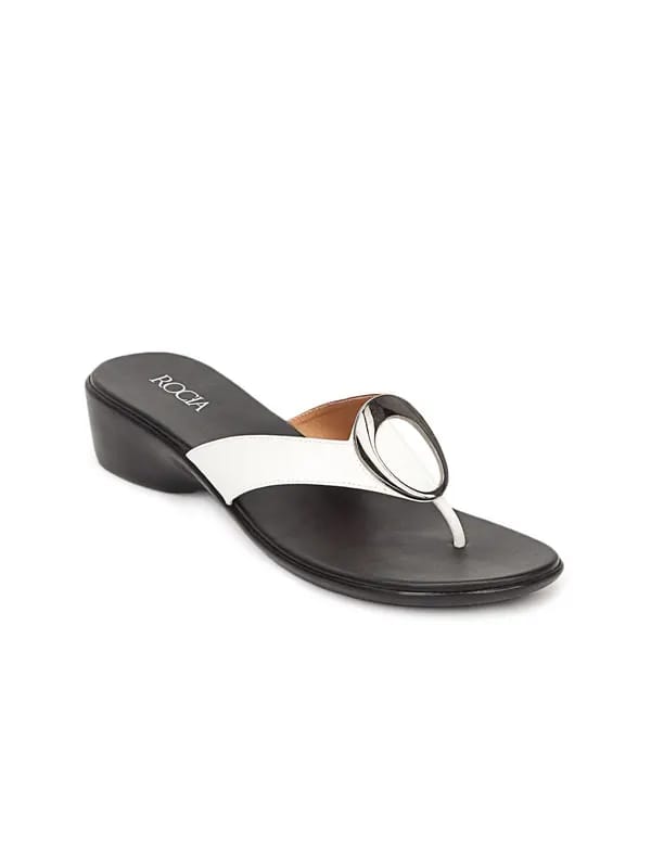 Rocia Women Black & White Sandals