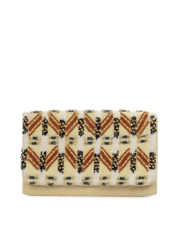 French Connection Women Beige Clutch
