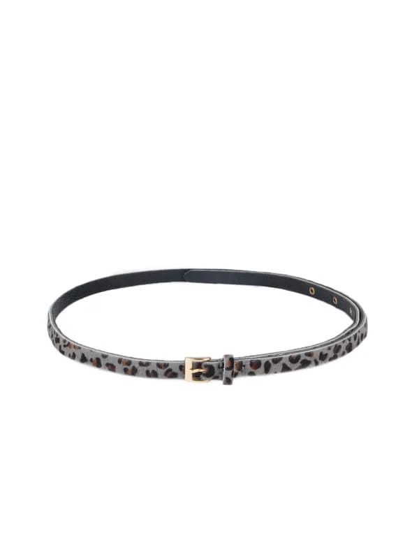 French Connection Women Grey Sweetie Skinny Belt