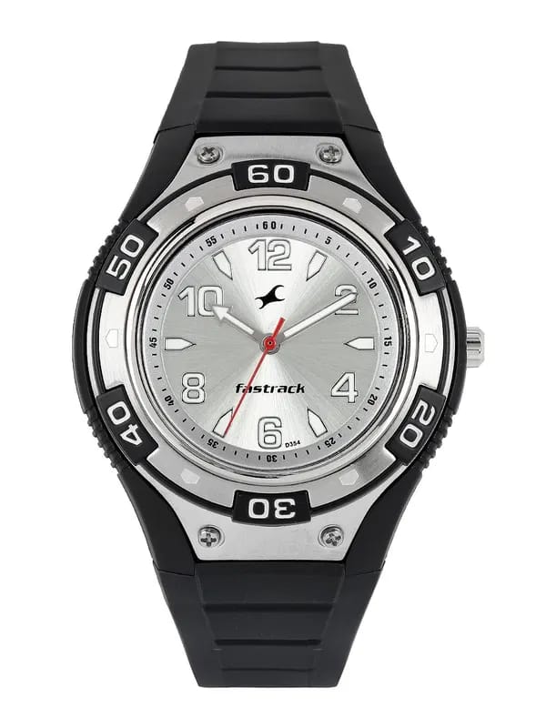 Fastrack Men Silver-Toned Dial Watch N9333PP01