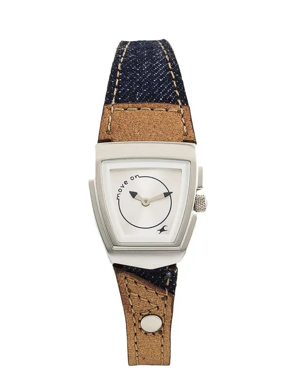 Fastrack Women Steel Dial Watch