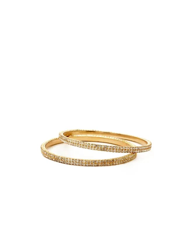Royal Diadem Set of 2 Golden Bangles