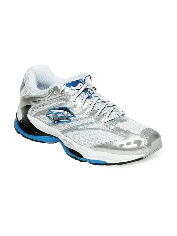Lotto Men White & Silver Sports Shoes