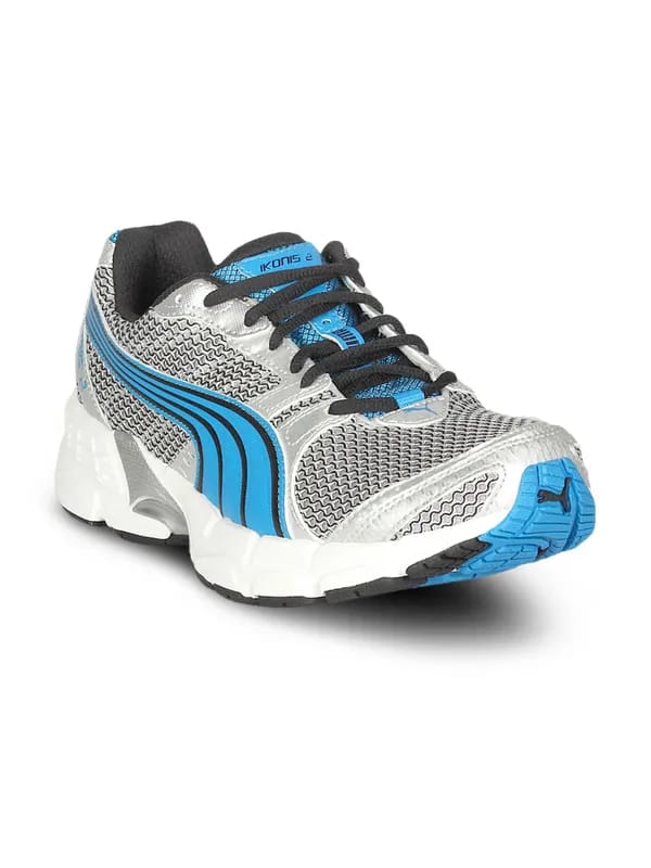 Puma Men's Ikonis Silver Blue Black Shoe