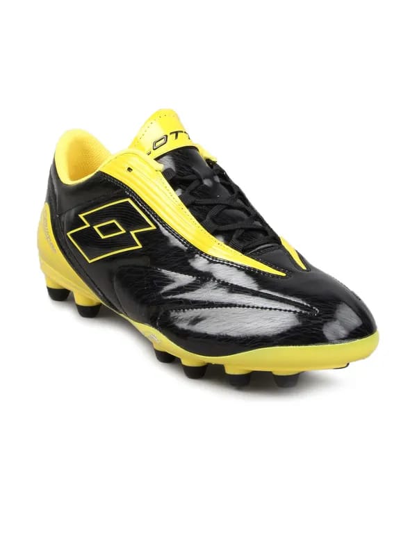 Lotto Men's Fuerzapura Black Yellow Shoe