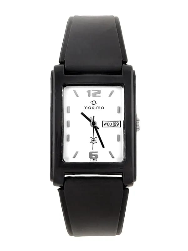 Maxima Men White Dial Watch