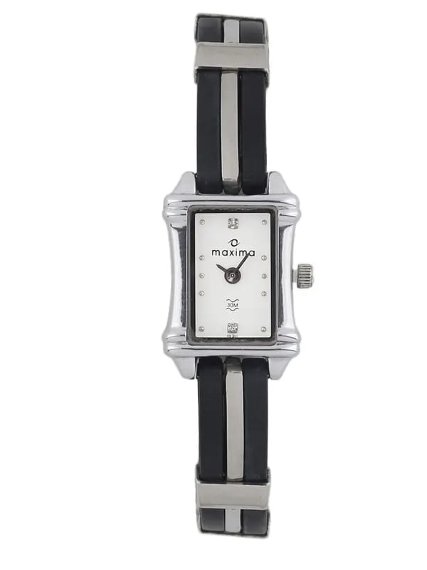 Maxima Women White Dial Watch