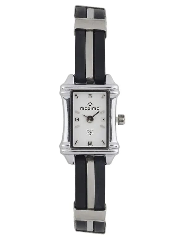 Maxima Women White Dial Watch