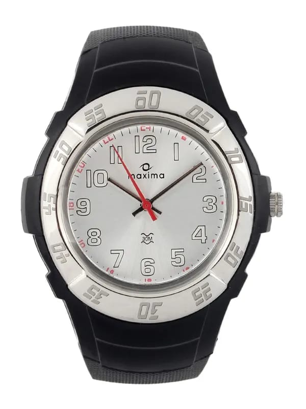 Maxima Men Silver Dial Watch