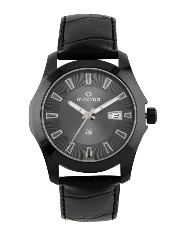 Maxima Men Black Attivo Watch