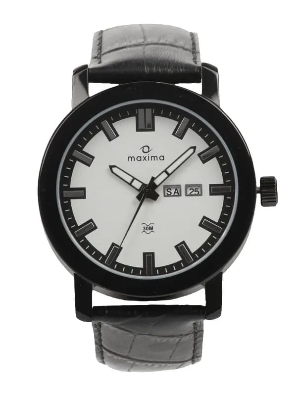 Maxima Attivo Men White Dial Watch
