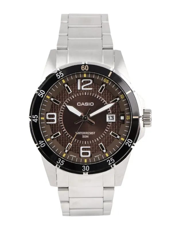 CASIO ENTICER Men Brown Dial Analogue Watch A510