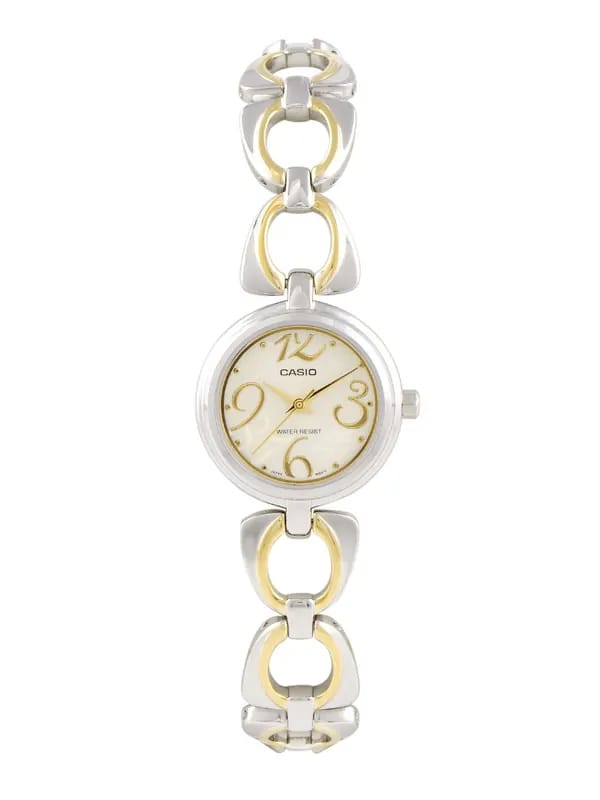 CASIO ENTICER Women Cream Dial Analogue Watch A651