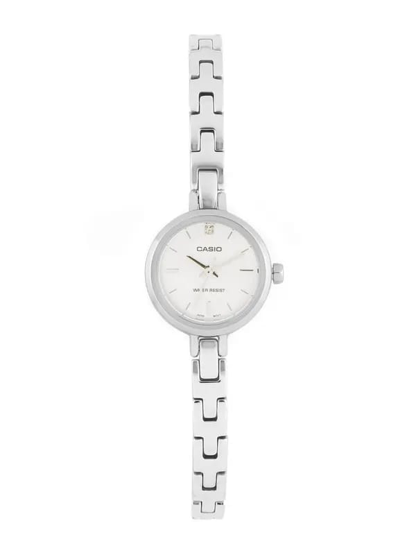 CASIO ENTICER Women White Dial Analogue Watch A653