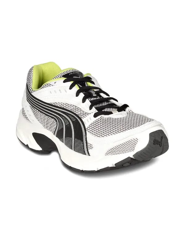 Puma Men's Axis White Black Lime Shoe