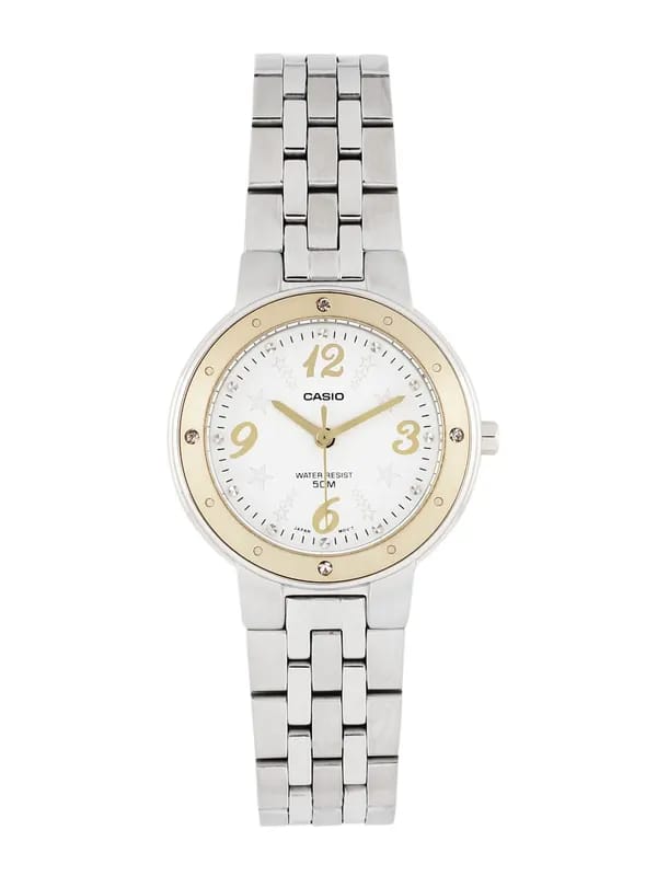 CASIO ENTICER Women White Dial Watch A672