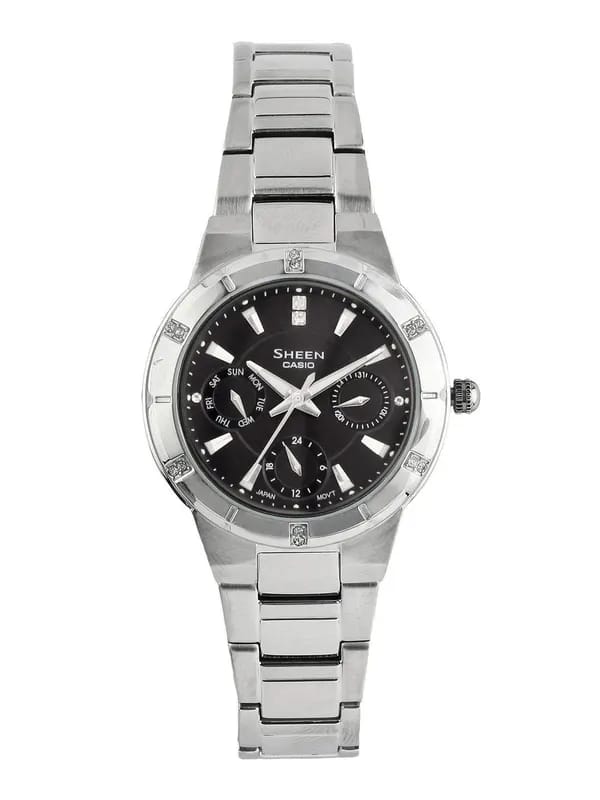 CASIO SHEEN Women Black Dial Watch SX041