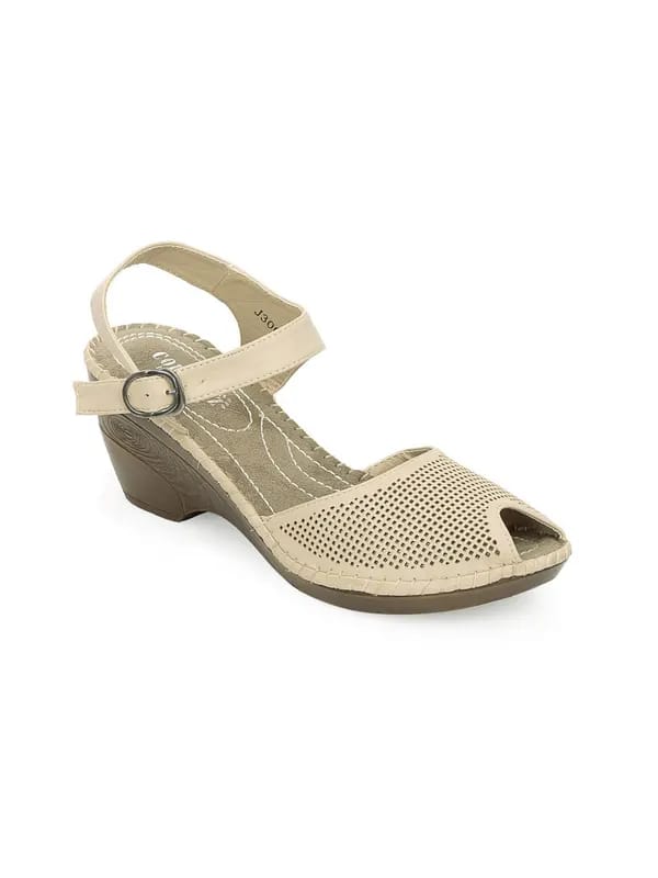 Cobblerz Women Beige Sandals