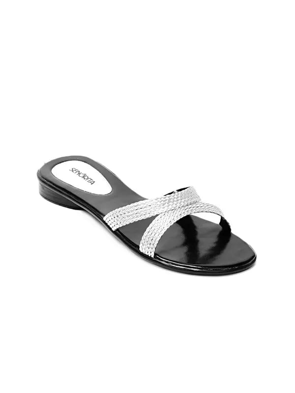 Senorita Women Silver Flats