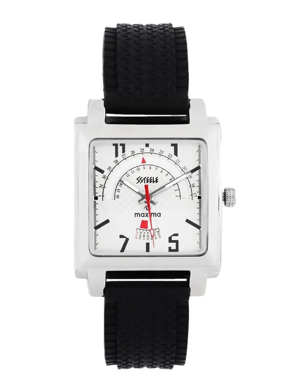Maxima Men Silver Dial Watch