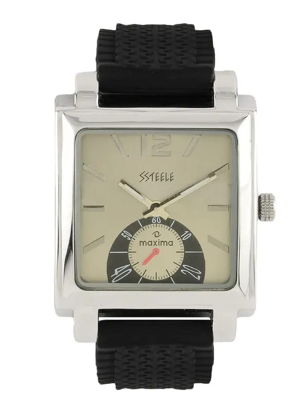 Maxima Men Silver Dial Watch