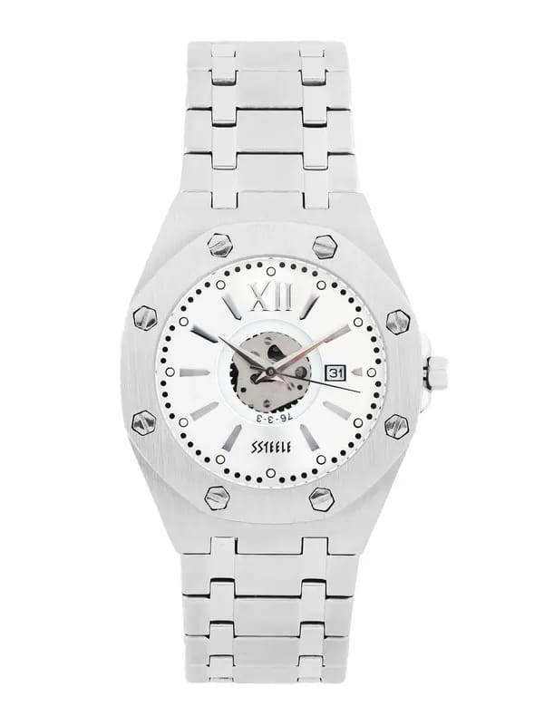 Maxima Men Silver Dial Watch