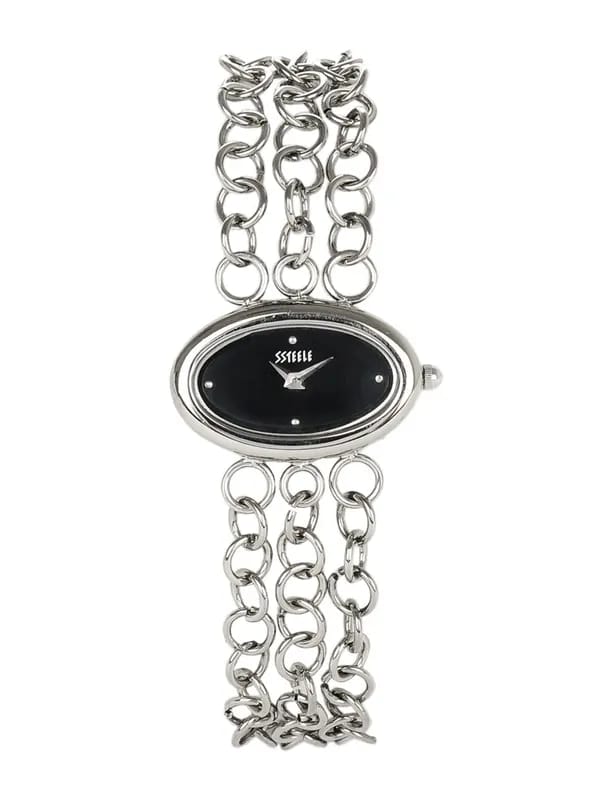 Maxima Women Black Dial Watch