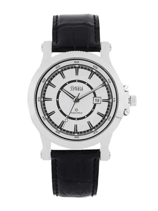 Maxima Men Silver Dial Watch