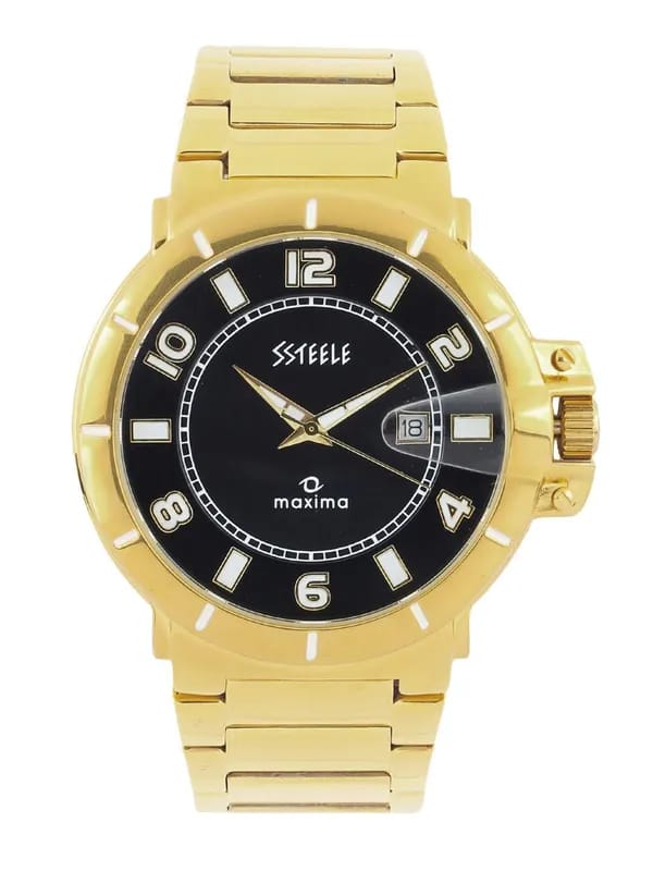 Maxima Men Black Dial Watch
