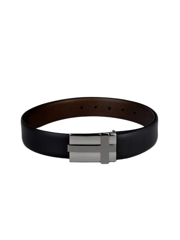 Lino Perros Men Black Leather Belt