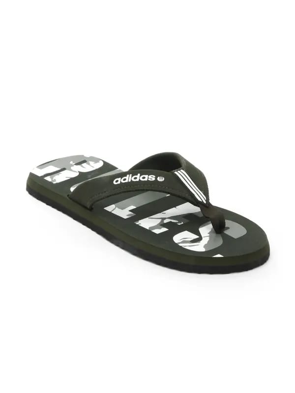 ADIDAS Men Olive Flip Flops